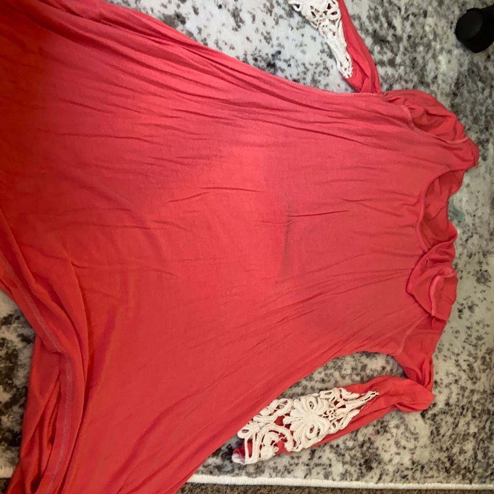 Pink long sleeve dress, tshirt dress, comfy dress